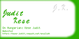 judit kese business card